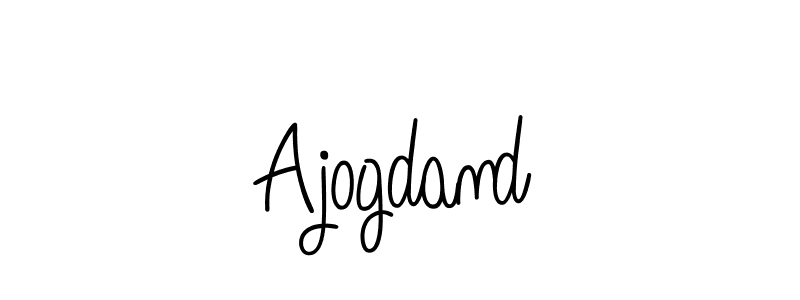 You should practise on your own different ways (Angelique-Rose-font-FFP) to write your name (Ajogdand) in signature. don't let someone else do it for you. Ajogdand signature style 5 images and pictures png