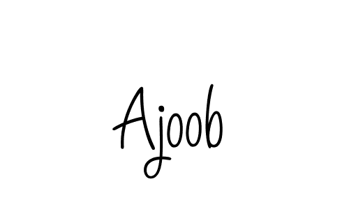 Design your own signature with our free online signature maker. With this signature software, you can create a handwritten (Angelique-Rose-font-FFP) signature for name Ajoob. Ajoob signature style 5 images and pictures png