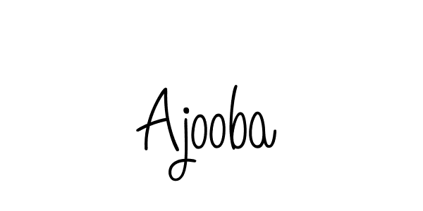 You should practise on your own different ways (Angelique-Rose-font-FFP) to write your name (Ajooba) in signature. don't let someone else do it for you. Ajooba signature style 5 images and pictures png