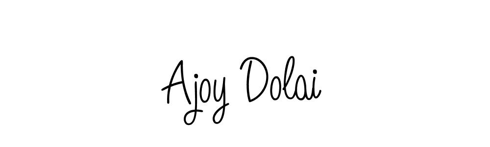 The best way (Angelique-Rose-font-FFP) to make a short signature is to pick only two or three words in your name. The name Ajoy Dolai include a total of six letters. For converting this name. Ajoy Dolai signature style 5 images and pictures png