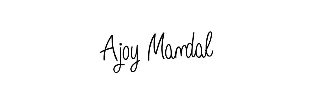 You should practise on your own different ways (Angelique-Rose-font-FFP) to write your name (Ajoy Mandal) in signature. don't let someone else do it for you. Ajoy Mandal signature style 5 images and pictures png