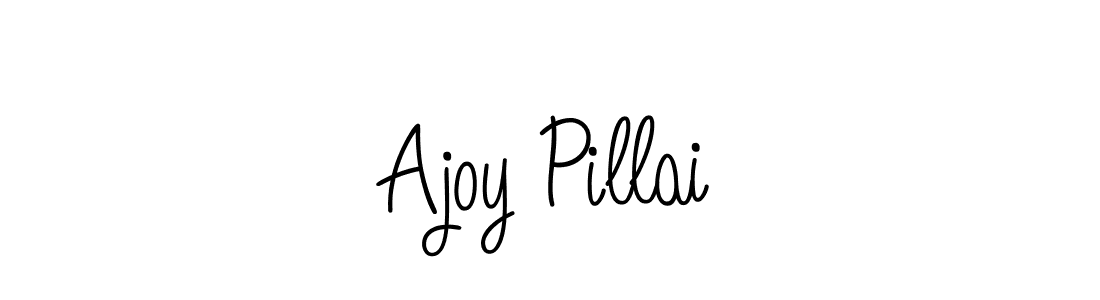 Make a beautiful signature design for name Ajoy Pillai. With this signature (Angelique-Rose-font-FFP) style, you can create a handwritten signature for free. Ajoy Pillai signature style 5 images and pictures png