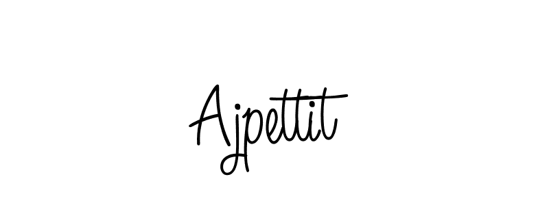 Make a beautiful signature design for name Ajpettit. With this signature (Angelique-Rose-font-FFP) style, you can create a handwritten signature for free. Ajpettit signature style 5 images and pictures png