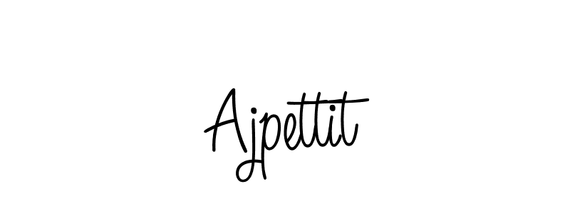 Make a beautiful signature design for name Ajpettit. With this signature (Angelique-Rose-font-FFP) style, you can create a handwritten signature for free. Ajpettit signature style 5 images and pictures png