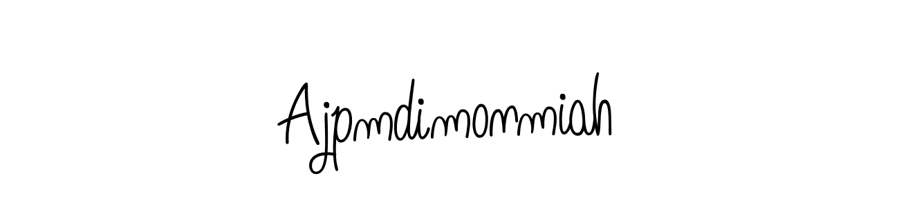 Make a beautiful signature design for name Ajpmdimonmiah. Use this online signature maker to create a handwritten signature for free. Ajpmdimonmiah signature style 5 images and pictures png