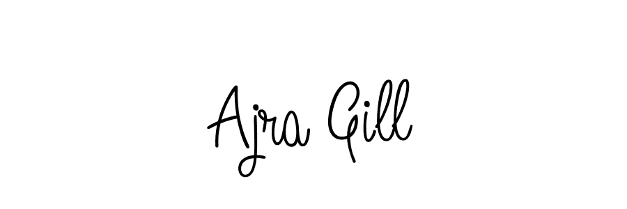 How to make Ajra Gill signature? Angelique-Rose-font-FFP is a professional autograph style. Create handwritten signature for Ajra Gill name. Ajra Gill signature style 5 images and pictures png
