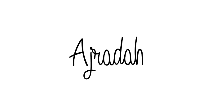 The best way (Angelique-Rose-font-FFP) to make a short signature is to pick only two or three words in your name. The name Ajradah include a total of six letters. For converting this name. Ajradah signature style 5 images and pictures png