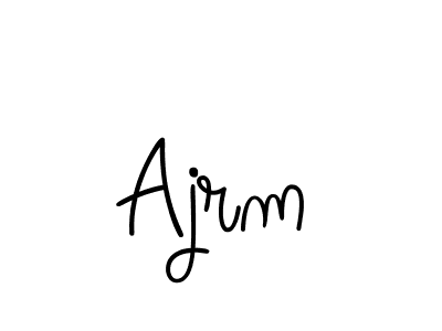 Use a signature maker to create a handwritten signature online. With this signature software, you can design (Angelique-Rose-font-FFP) your own signature for name Ajrm. Ajrm signature style 5 images and pictures png