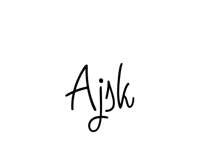 Ajsk stylish signature style. Best Handwritten Sign (Angelique-Rose-font-FFP) for my name. Handwritten Signature Collection Ideas for my name Ajsk. Ajsk signature style 5 images and pictures png