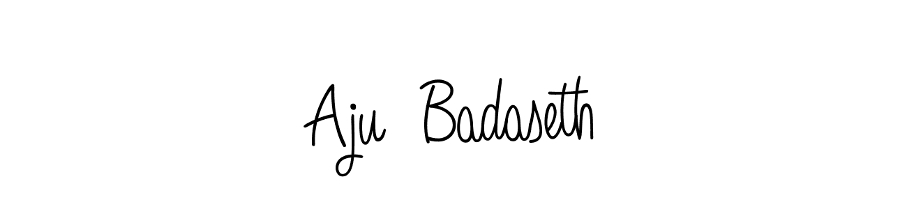 How to Draw Aju  Badaseth signature style? Angelique-Rose-font-FFP is a latest design signature styles for name Aju  Badaseth. Aju  Badaseth signature style 5 images and pictures png