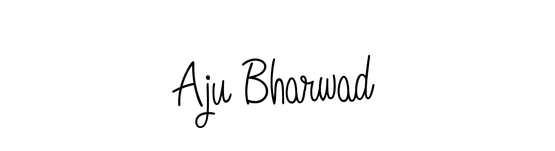 if you are searching for the best signature style for your name Aju Bharwad. so please give up your signature search. here we have designed multiple signature styles  using Angelique-Rose-font-FFP. Aju Bharwad signature style 5 images and pictures png