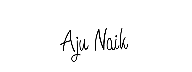 Design your own signature with our free online signature maker. With this signature software, you can create a handwritten (Angelique-Rose-font-FFP) signature for name Aju Naik. Aju Naik signature style 5 images and pictures png