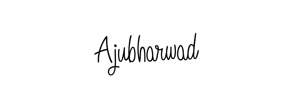 Ajubharwad stylish signature style. Best Handwritten Sign (Angelique-Rose-font-FFP) for my name. Handwritten Signature Collection Ideas for my name Ajubharwad. Ajubharwad signature style 5 images and pictures png