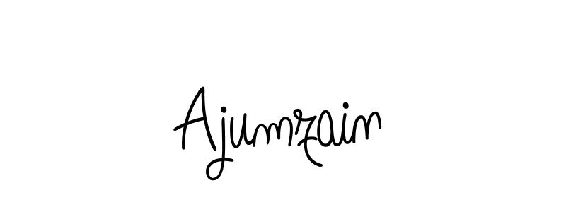How to Draw Ajumzain signature style? Angelique-Rose-font-FFP is a latest design signature styles for name Ajumzain. Ajumzain signature style 5 images and pictures png