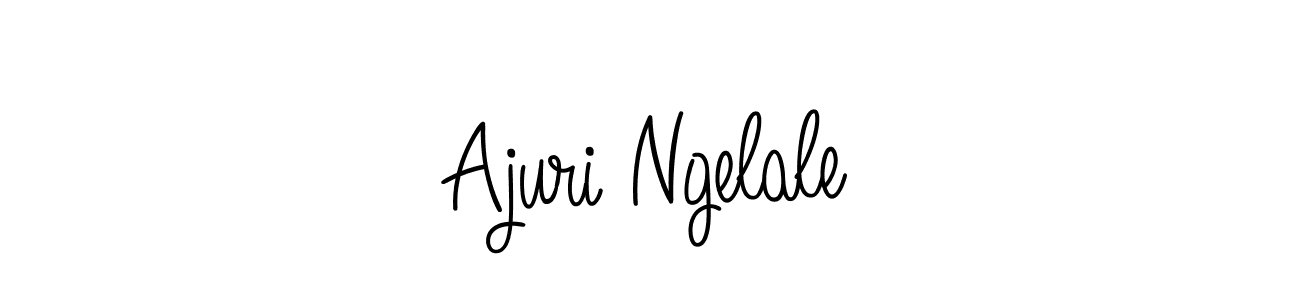 Design your own signature with our free online signature maker. With this signature software, you can create a handwritten (Angelique-Rose-font-FFP) signature for name Ajuri Ngelale. Ajuri Ngelale signature style 5 images and pictures png