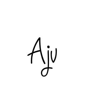 How to make Ajv name signature. Use Angelique-Rose-font-FFP style for creating short signs online. This is the latest handwritten sign. Ajv signature style 5 images and pictures png