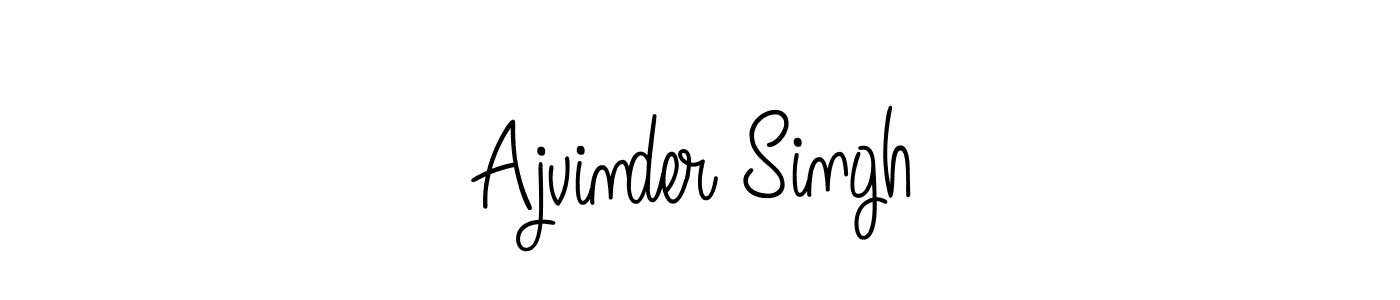 Ajvinder Singh stylish signature style. Best Handwritten Sign (Angelique-Rose-font-FFP) for my name. Handwritten Signature Collection Ideas for my name Ajvinder Singh. Ajvinder Singh signature style 5 images and pictures png