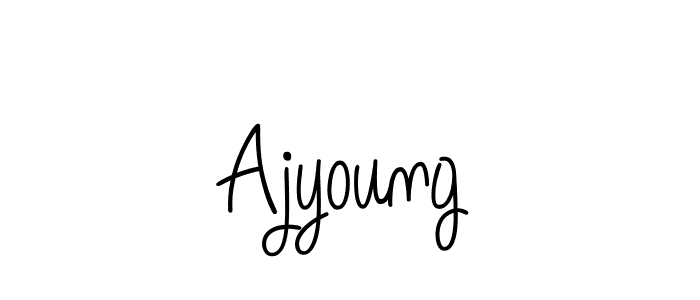 The best way (Angelique-Rose-font-FFP) to make a short signature is to pick only two or three words in your name. The name Ajyoung include a total of six letters. For converting this name. Ajyoung signature style 5 images and pictures png