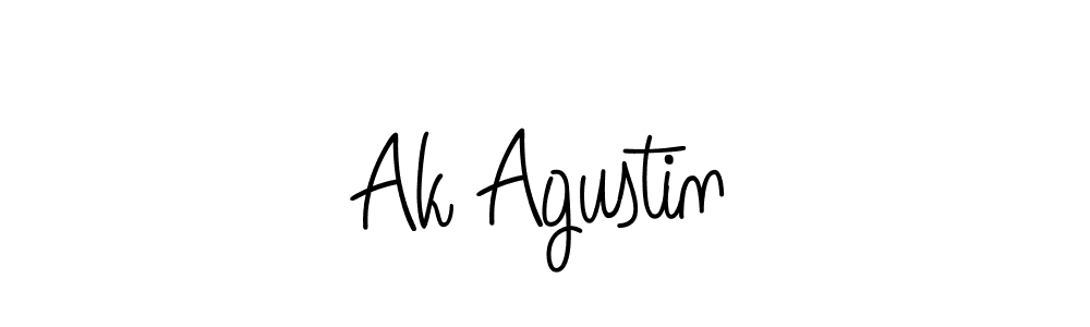 Best and Professional Signature Style for Ak Agustin. Angelique-Rose-font-FFP Best Signature Style Collection. Ak Agustin signature style 5 images and pictures png