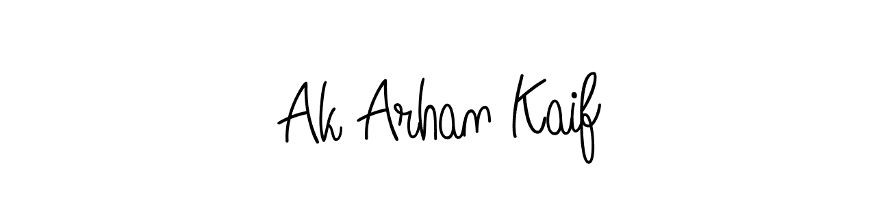 Create a beautiful signature design for name Ak Arhan Kaif. With this signature (Angelique-Rose-font-FFP) fonts, you can make a handwritten signature for free. Ak Arhan Kaif signature style 5 images and pictures png