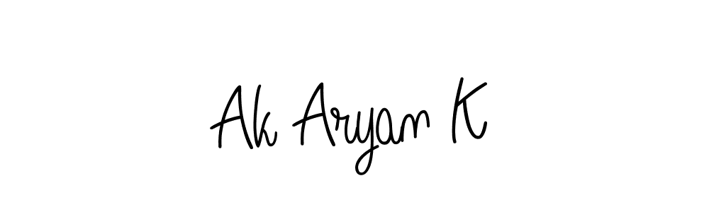 Best and Professional Signature Style for Ak Aryan K. Angelique-Rose-font-FFP Best Signature Style Collection. Ak Aryan K signature style 5 images and pictures png
