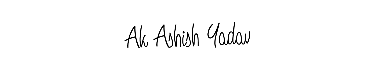 How to make Ak Ashish Yadav signature? Angelique-Rose-font-FFP is a professional autograph style. Create handwritten signature for Ak Ashish Yadav name. Ak Ashish Yadav signature style 5 images and pictures png