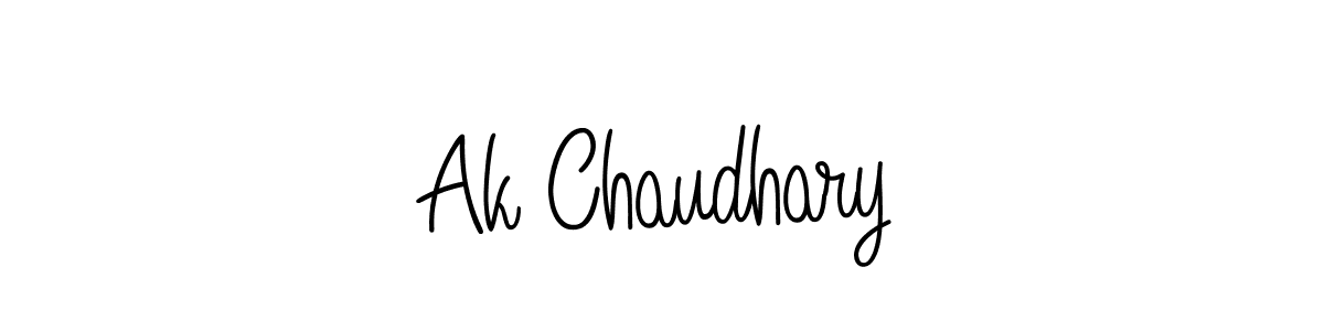 Create a beautiful signature design for name Ak Chaudhary. With this signature (Angelique-Rose-font-FFP) fonts, you can make a handwritten signature for free. Ak Chaudhary signature style 5 images and pictures png