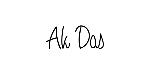 Ak Das stylish signature style. Best Handwritten Sign (Angelique-Rose-font-FFP) for my name. Handwritten Signature Collection Ideas for my name Ak Das. Ak Das signature style 5 images and pictures png