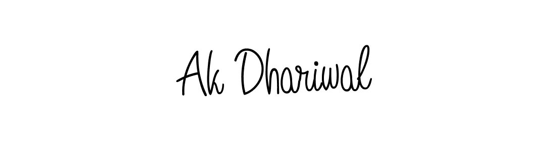 Also we have Ak Dhariwal name is the best signature style. Create professional handwritten signature collection using Angelique-Rose-font-FFP autograph style. Ak Dhariwal signature style 5 images and pictures png