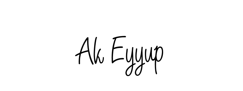 Ak Eyyup stylish signature style. Best Handwritten Sign (Angelique-Rose-font-FFP) for my name. Handwritten Signature Collection Ideas for my name Ak Eyyup. Ak Eyyup signature style 5 images and pictures png