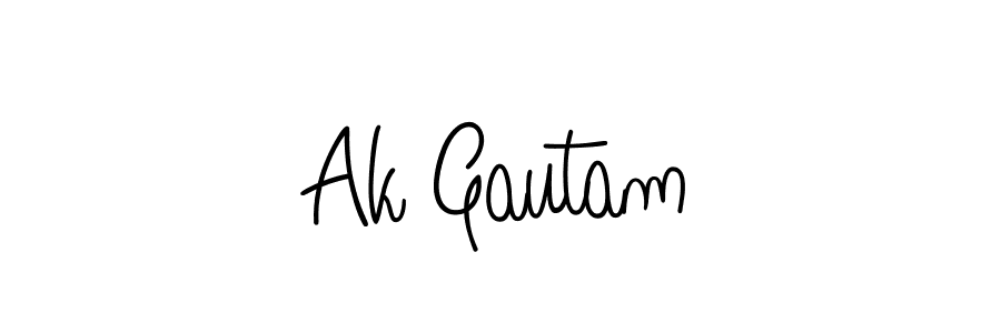 You can use this online signature creator to create a handwritten signature for the name Ak Gautam. This is the best online autograph maker. Ak Gautam signature style 5 images and pictures png