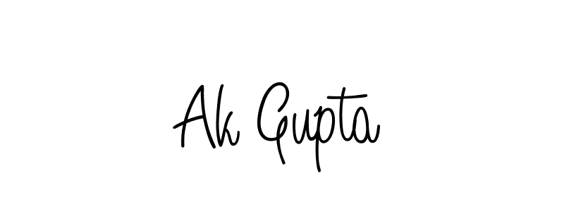 Ak Gupta stylish signature style. Best Handwritten Sign (Angelique-Rose-font-FFP) for my name. Handwritten Signature Collection Ideas for my name Ak Gupta. Ak Gupta signature style 5 images and pictures png