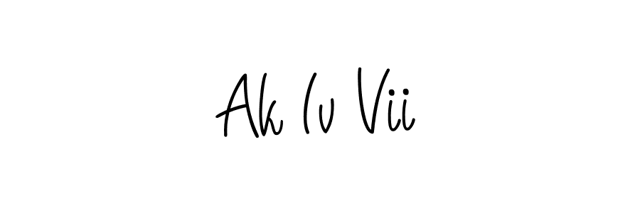 Ak Iv Vii stylish signature style. Best Handwritten Sign (Angelique-Rose-font-FFP) for my name. Handwritten Signature Collection Ideas for my name Ak Iv Vii. Ak Iv Vii signature style 5 images and pictures png