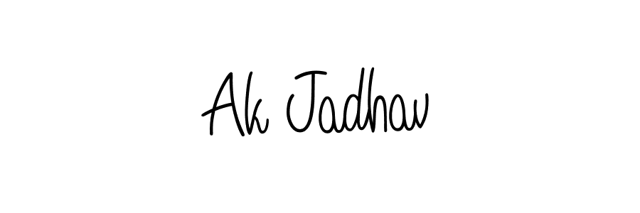 It looks lik you need a new signature style for name Ak Jadhav. Design unique handwritten (Angelique-Rose-font-FFP) signature with our free signature maker in just a few clicks. Ak Jadhav signature style 5 images and pictures png