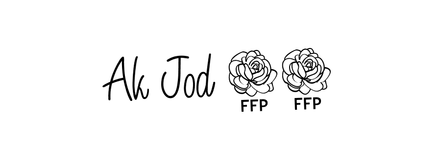 How to make Ak Jod 18 name signature. Use Angelique-Rose-font-FFP style for creating short signs online. This is the latest handwritten sign. Ak Jod 18 signature style 5 images and pictures png