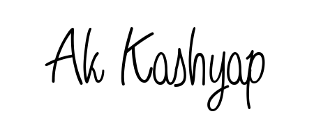 Discover how Ak Kashyap looks in an executive cursive font (Angelique-Rose-font-FFP). Perfect for legal documents, invoices, and certificates. Ak Kashyap signature style 5 images and pictures png