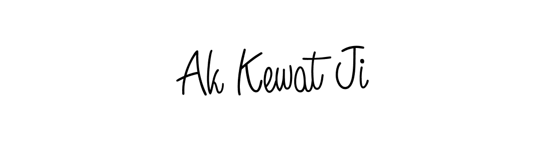 Design your own signature with our free online signature maker. With this signature software, you can create a handwritten (Angelique-Rose-font-FFP) signature for name Ak Kewat Ji. Ak Kewat Ji signature style 5 images and pictures png