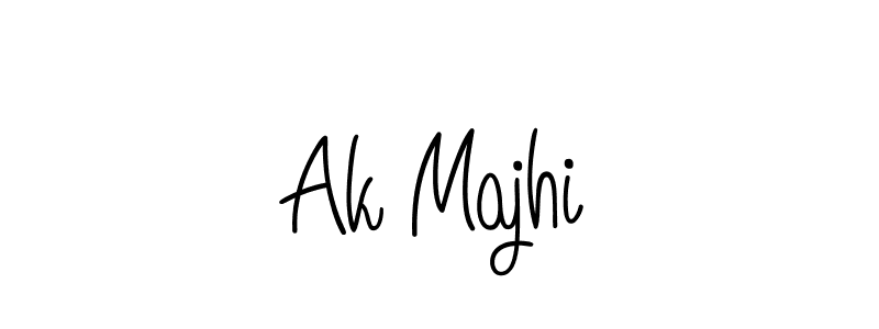 Design your own signature with our free online signature maker. With this signature software, you can create a handwritten (Angelique-Rose-font-FFP) signature for name Ak Majhi. Ak Majhi signature style 5 images and pictures png