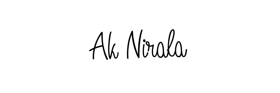 Also You can easily find your signature by using the search form. We will create Ak Nirala name handwritten signature images for you free of cost using Angelique-Rose-font-FFP sign style. Ak Nirala signature style 5 images and pictures png