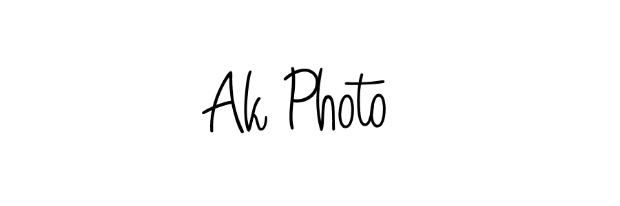 Ak Photo  stylish signature style. Best Handwritten Sign (Angelique-Rose-font-FFP) for my name. Handwritten Signature Collection Ideas for my name Ak Photo . Ak Photo  signature style 5 images and pictures png