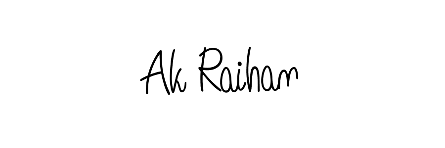 How to Draw Ak Raihan signature style? Angelique-Rose-font-FFP is a latest design signature styles for name Ak Raihan. Ak Raihan signature style 5 images and pictures png