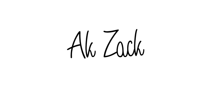 Make a beautiful signature design for name Ak Zack. Use this online signature maker to create a handwritten signature for free. Ak Zack signature style 5 images and pictures png