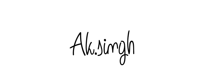 Also we have Ak.singh name is the best signature style. Create professional handwritten signature collection using Angelique-Rose-font-FFP autograph style. Ak.singh signature style 5 images and pictures png