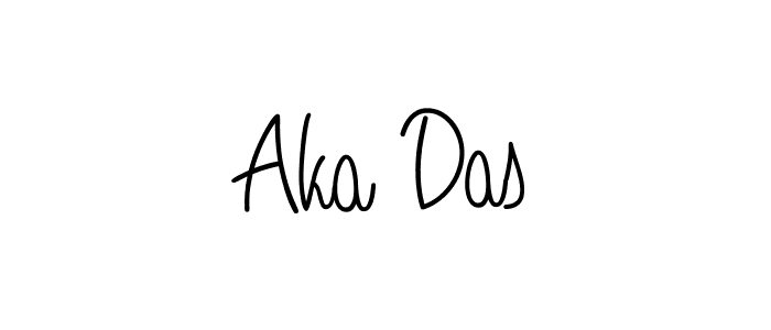 The best way (Angelique-Rose-font-FFP) to make a short signature is to pick only two or three words in your name. The name Aka Das include a total of six letters. For converting this name. Aka Das signature style 5 images and pictures png