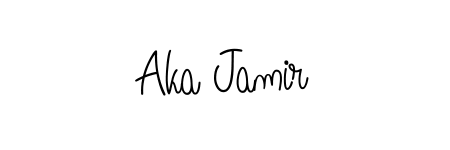 Also You can easily find your signature by using the search form. We will create Aka Jamir name handwritten signature images for you free of cost using Angelique-Rose-font-FFP sign style. Aka Jamir signature style 5 images and pictures png