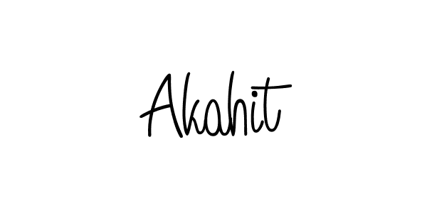 The best way (Angelique-Rose-font-FFP) to make a short signature is to pick only two or three words in your name. The name Akahit include a total of six letters. For converting this name. Akahit signature style 5 images and pictures png