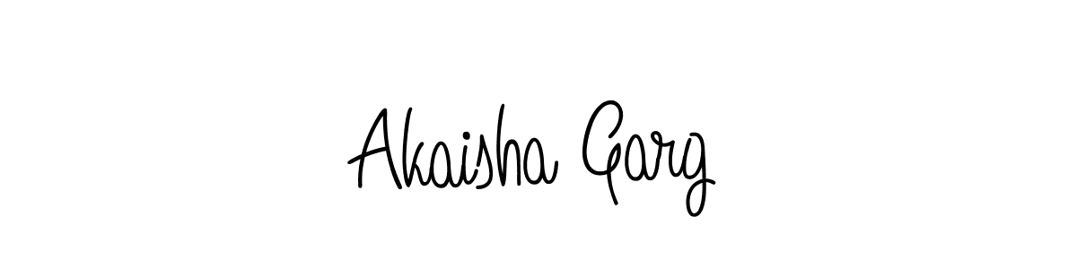 Design your own signature with our free online signature maker. With this signature software, you can create a handwritten (Angelique-Rose-font-FFP) signature for name Akaisha Garg. Akaisha Garg signature style 5 images and pictures png