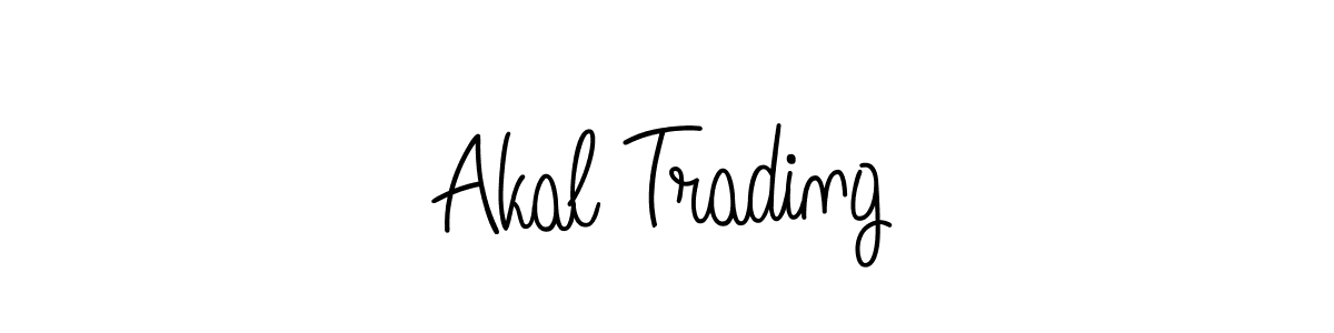 You should practise on your own different ways (Angelique-Rose-font-FFP) to write your name (Akal Trading) in signature. don't let someone else do it for you. Akal Trading signature style 5 images and pictures png
