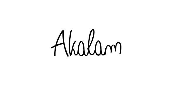 The best way (Angelique-Rose-font-FFP) to make a short signature is to pick only two or three words in your name. The name Akalam include a total of six letters. For converting this name. Akalam signature style 5 images and pictures png