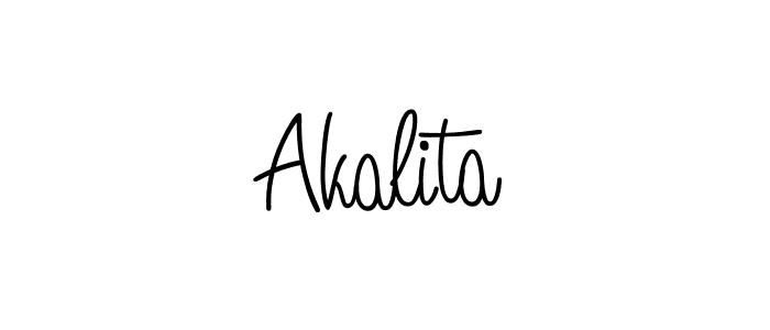 The best way (Angelique-Rose-font-FFP) to make a short signature is to pick only two or three words in your name. The name Akalita include a total of six letters. For converting this name. Akalita signature style 5 images and pictures png